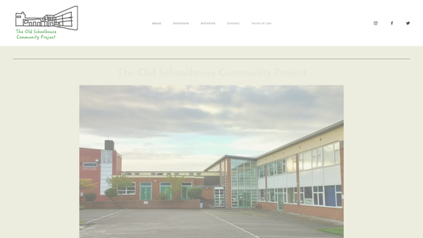 Screenshot of the The Old Schoolhouse Community Project website