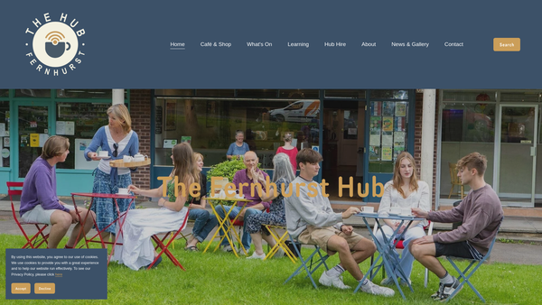 Screenshot of the The Fernhurst Centre Limited website