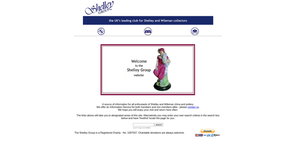 Screenshot of the The Shelley Group website