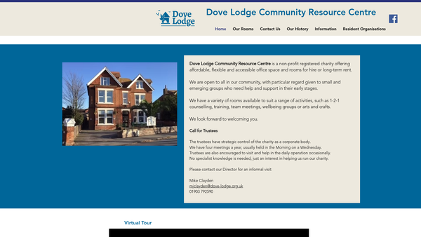 Screenshot of the Dove (Littlehampton) Limited website