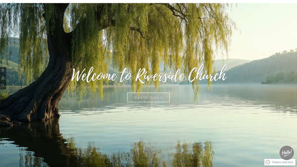 Screenshot of the Riverside Church (Taunton) website