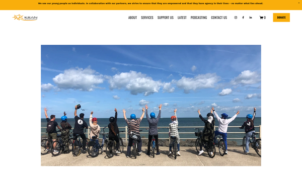 Screenshot of the Kent Refugee Action Network website