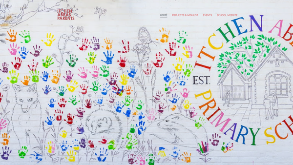 Screenshot of the Itchen Abbas Parents website
