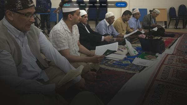 Screenshot of the Sri Lanka Islamic (UK) Association website