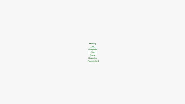 Screenshot of the Making Life Complete The Emma Hazarika Foundation website