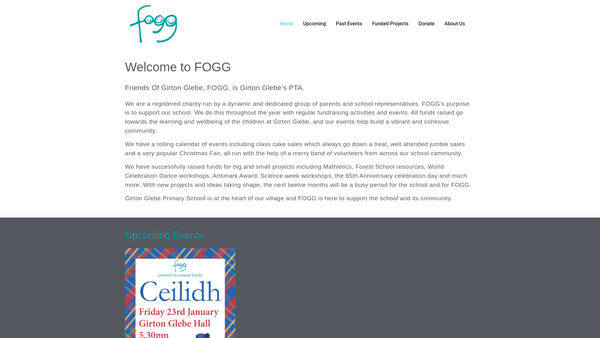 Screenshot of the Friends Of Girton Glebe website