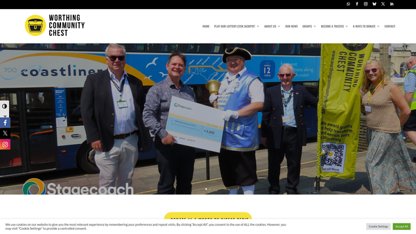 Screenshot of the Worthing Community Partnership website