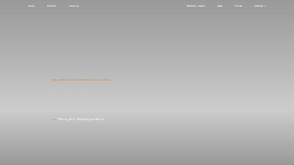 Screenshot of the Dominion House International website