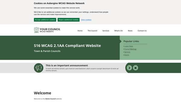 Screenshot of the Danbury Community Association (Trust) Limited website