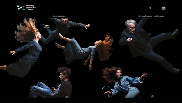 Screenshot of the Geoffrey Whitworth Theatre Limited website