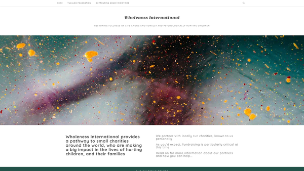 Screenshot of the Wholeness International (WI) website