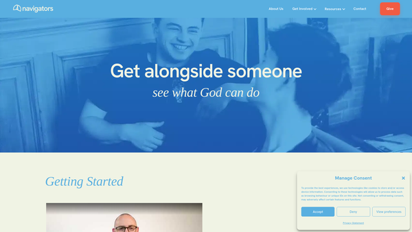 Screenshot of the The Navigators UK Limited website