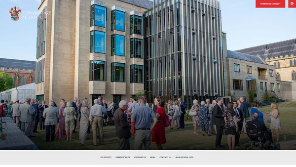 Screenshot of the The Tonbridge School Foundation website