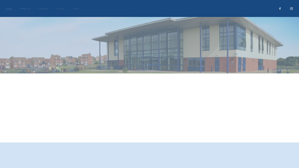 Screenshot of the Harvest Fields Community Church website