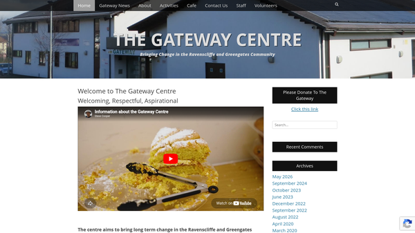Screenshot of the Ravenscliffe Community Association website