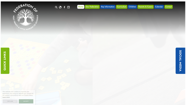 Screenshot of the Holy Trinity School PTA (Marlow) website