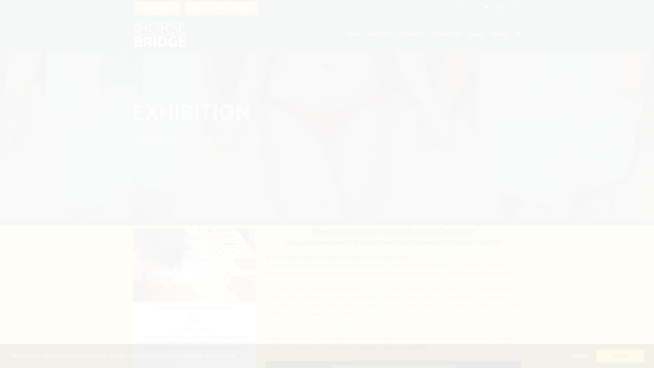 Screenshot of the Horsebridge Arts And Community Centre website