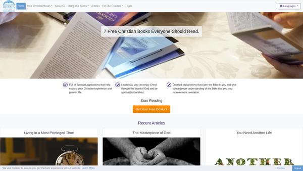 Screenshot of the Rhema Trust website