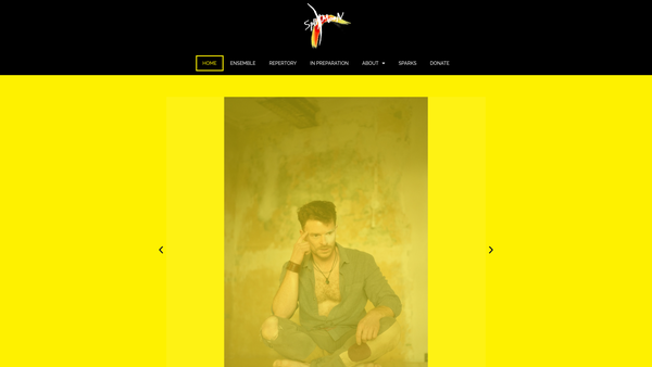 Screenshot of the Splitmoon Theatre Company website