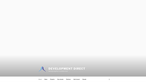 Screenshot of the Development Direct website