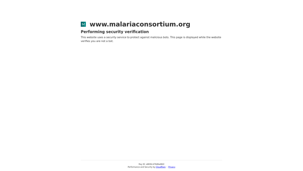 Screenshot of the Malaria Consortium website
