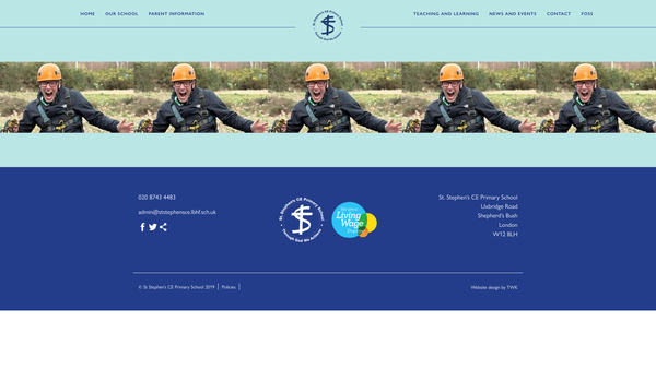 Screenshot of the Friends Of St Stephen's School (Shepherds Bush) website