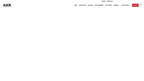 Screenshot of the Kick Ltd website