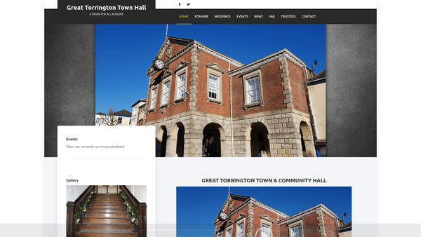 Screenshot of the Great Torrington Buildings Preservation Trust website