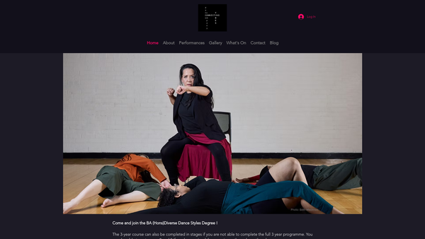 Screenshot of the Connecting Vibes website