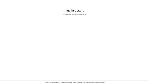 Screenshot of the The Muath Trust website