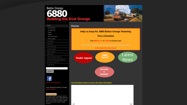 Screenshot of the 6880 Betton Grange (Society) Limited website