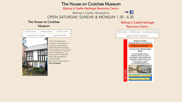 Screenshot of the House On Crutches Museum Collection Trust website