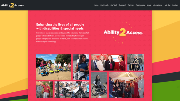 Screenshot of the Ability2access website