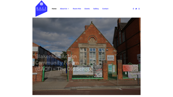 Screenshot of the Blakenhall Action Community Forum website