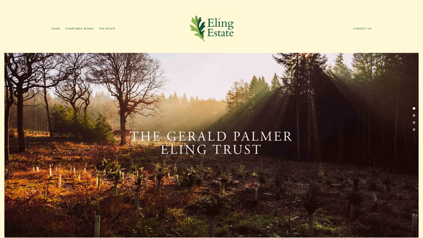 Screenshot of the Gerald Palmer Eling Trust Company website