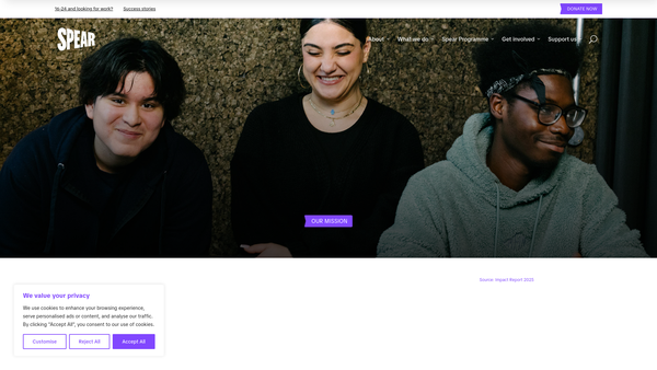 Screenshot of the Resurgo Trust website