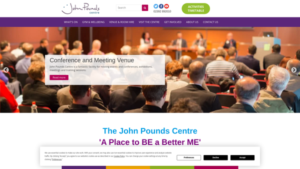 Screenshot of the John Pounds Community Trust Limited website