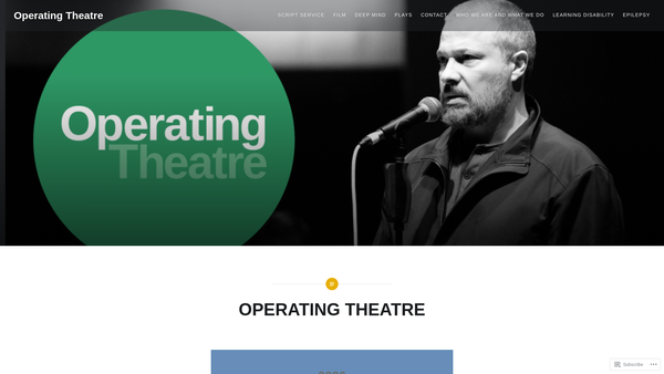 Screenshot of the Operating Theatre website