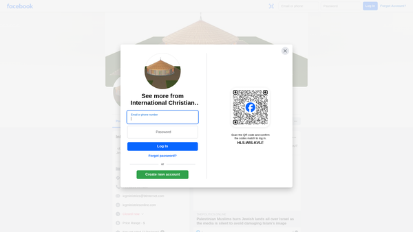 Screenshot of the International Christian Gospel Ministries website