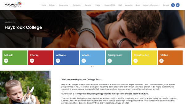 Screenshot of the Slough Pit Stop Project Limited website