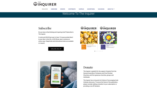Screenshot of the The Inquirer Publishing Company (2004) website