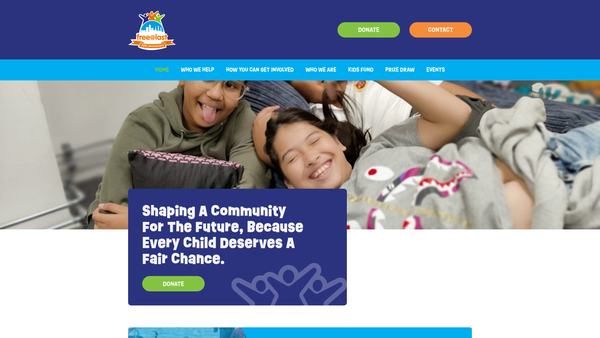 Screenshot of the Free@last website
