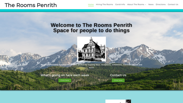 Screenshot of the Penrith Parish Centre Limited website