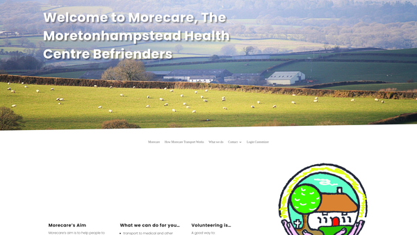 Screenshot of the Morecare Association website