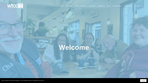 Screenshot of the Watford Town Centre Chaplaincy website
