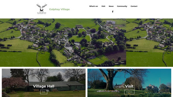 Screenshot of the Galphay Village Institute website
