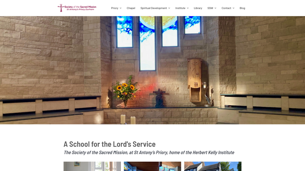 Screenshot of the Society Of The Sacred Mission website