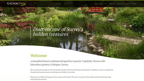Screenshot of the The Gatton Trust Limited website