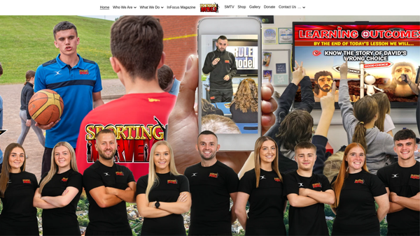Screenshot of the Sporting Marvels Limited website