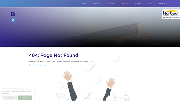 Screenshot of the Orchard Vale Community School PTFA website